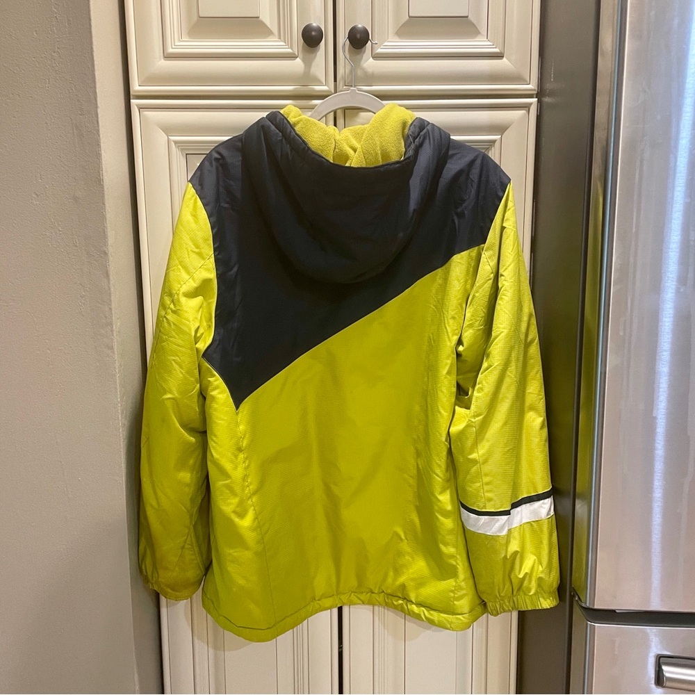 Xpedition Yellow & Navy Insulated Puffy Hooded Jacket Winter Coat Ski Ja… - Picture 12 of 16